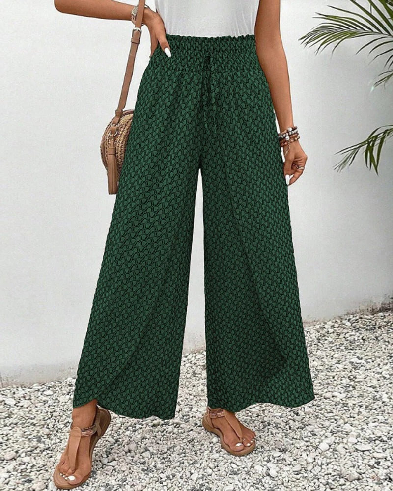 Women's Geometric Print Trousers