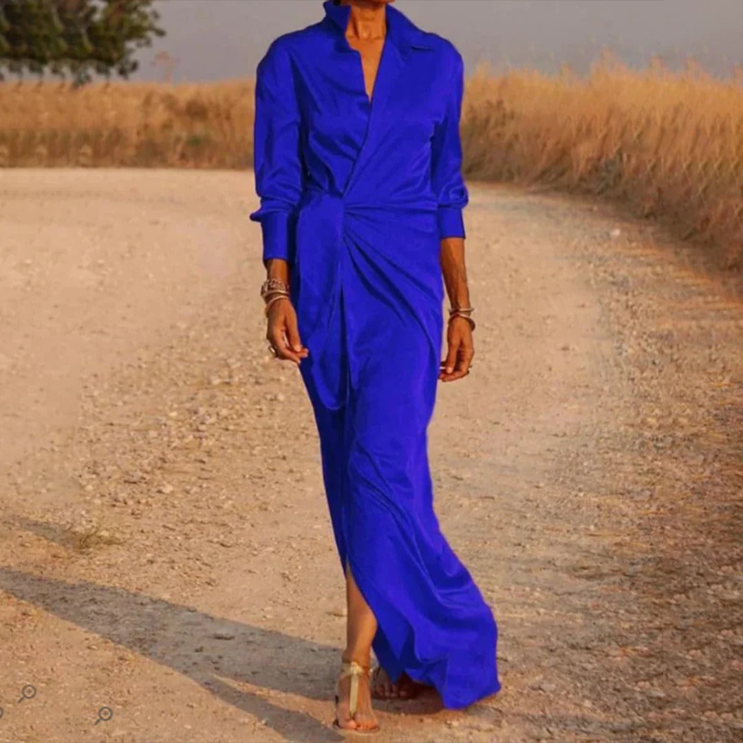 Spring A-Line V-Neck Dress