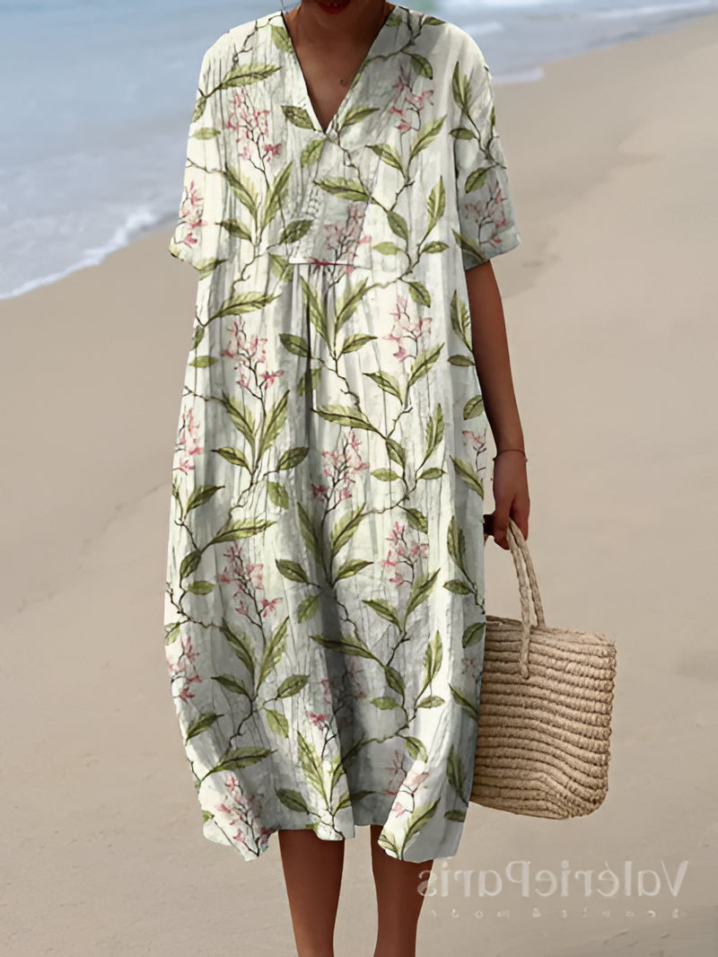 Summer Floral Midi Dress