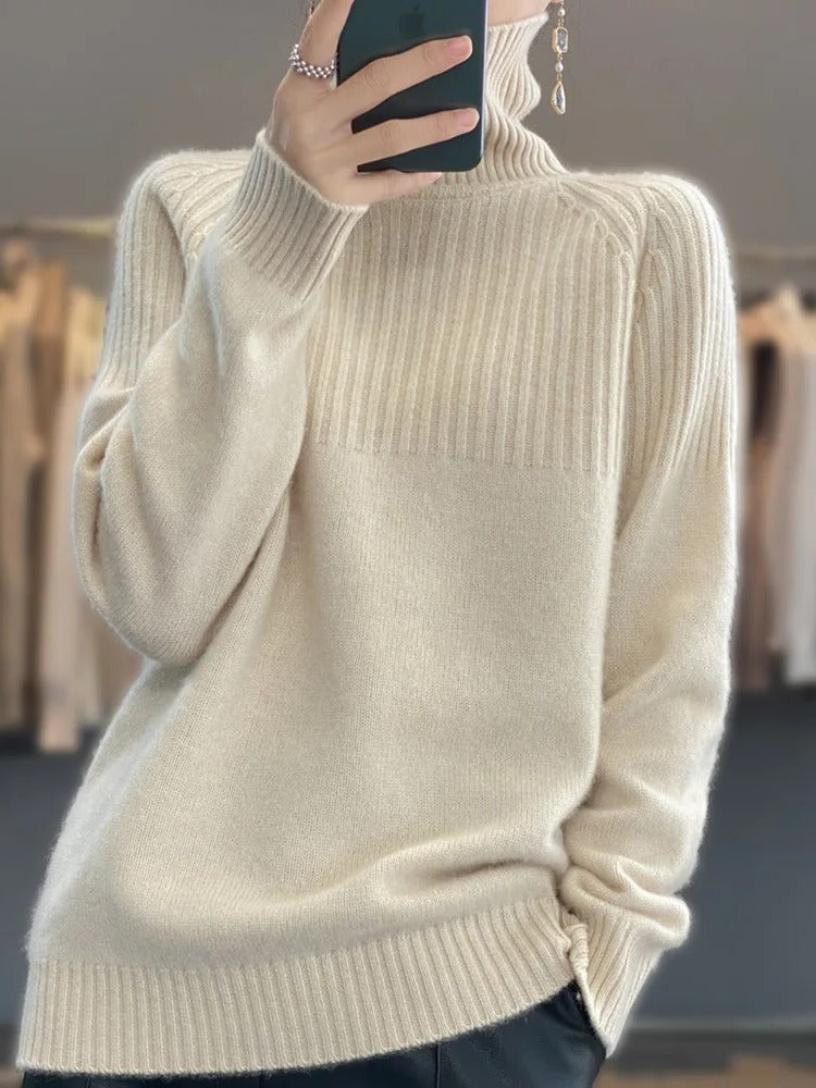 Women's Cashmere Turtleneck Sweater