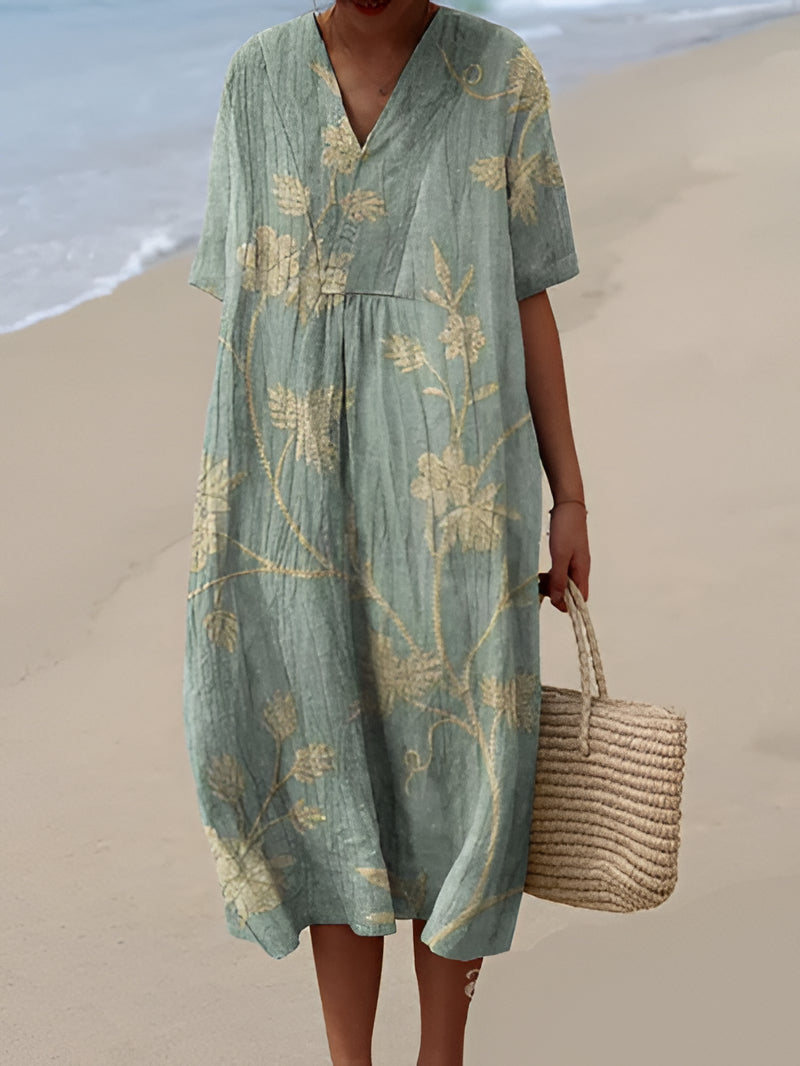 Summer Floral Midi Dress