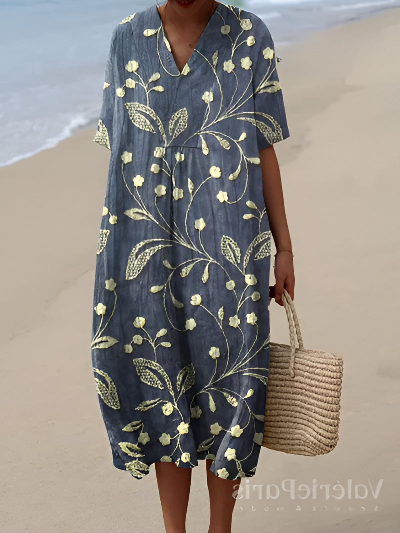 Summer Floral Midi Dress