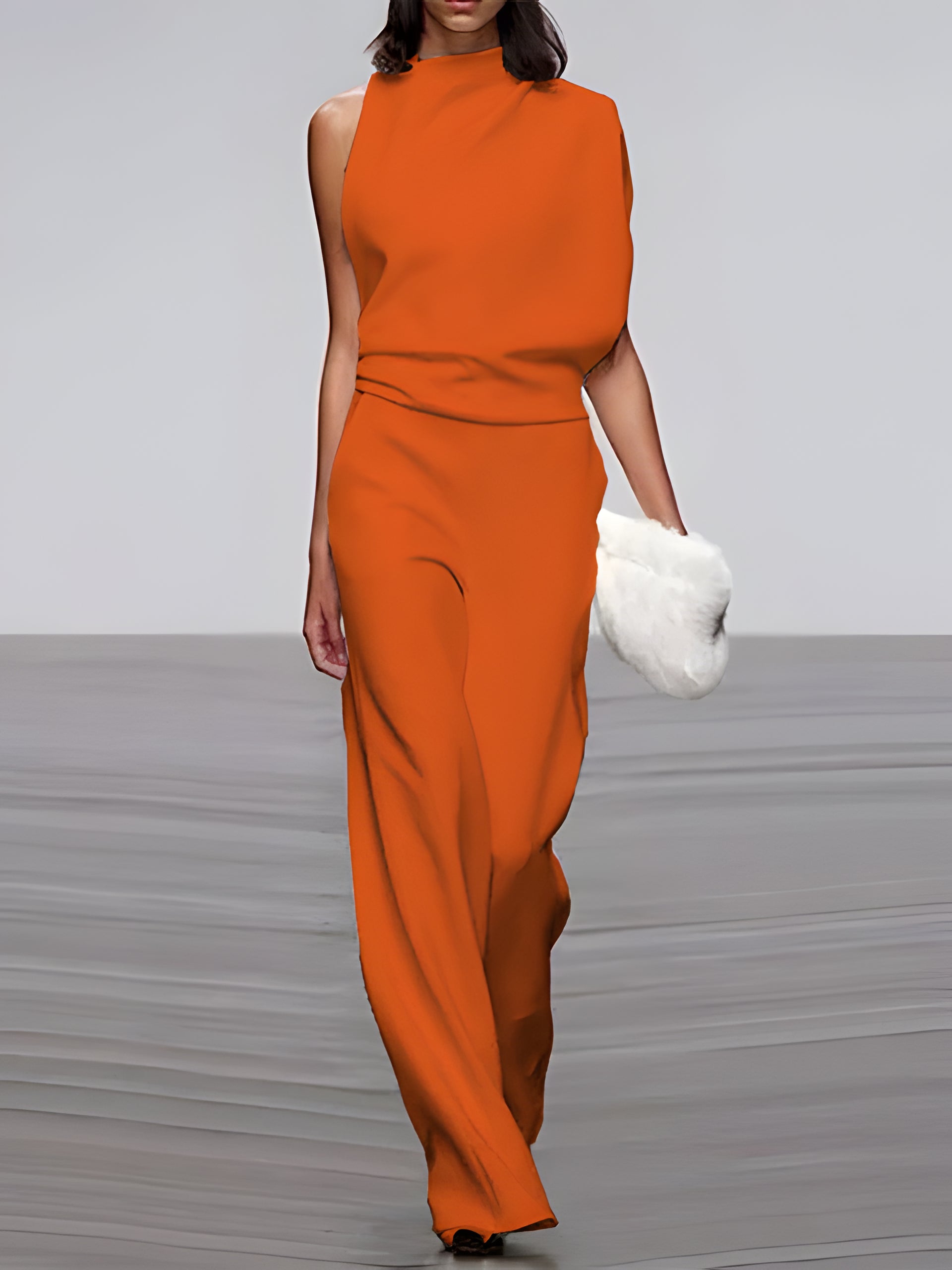 Women's Sleeveless Flared Jumpsuit
