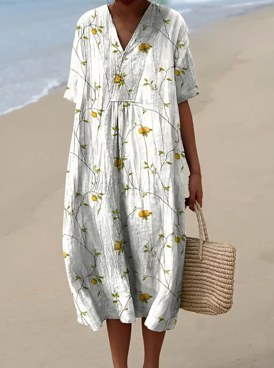 Summer Floral Midi Dress