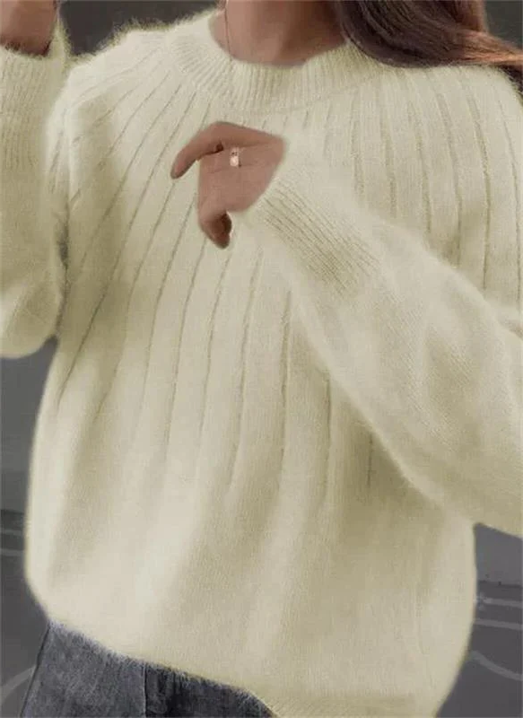 Soft Cashmere Knitted Sweater For Women - Warm And Luxury