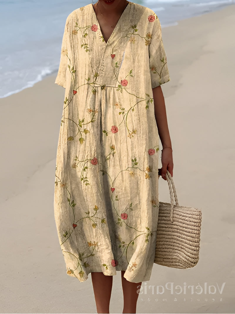 Summer Floral Midi Dress