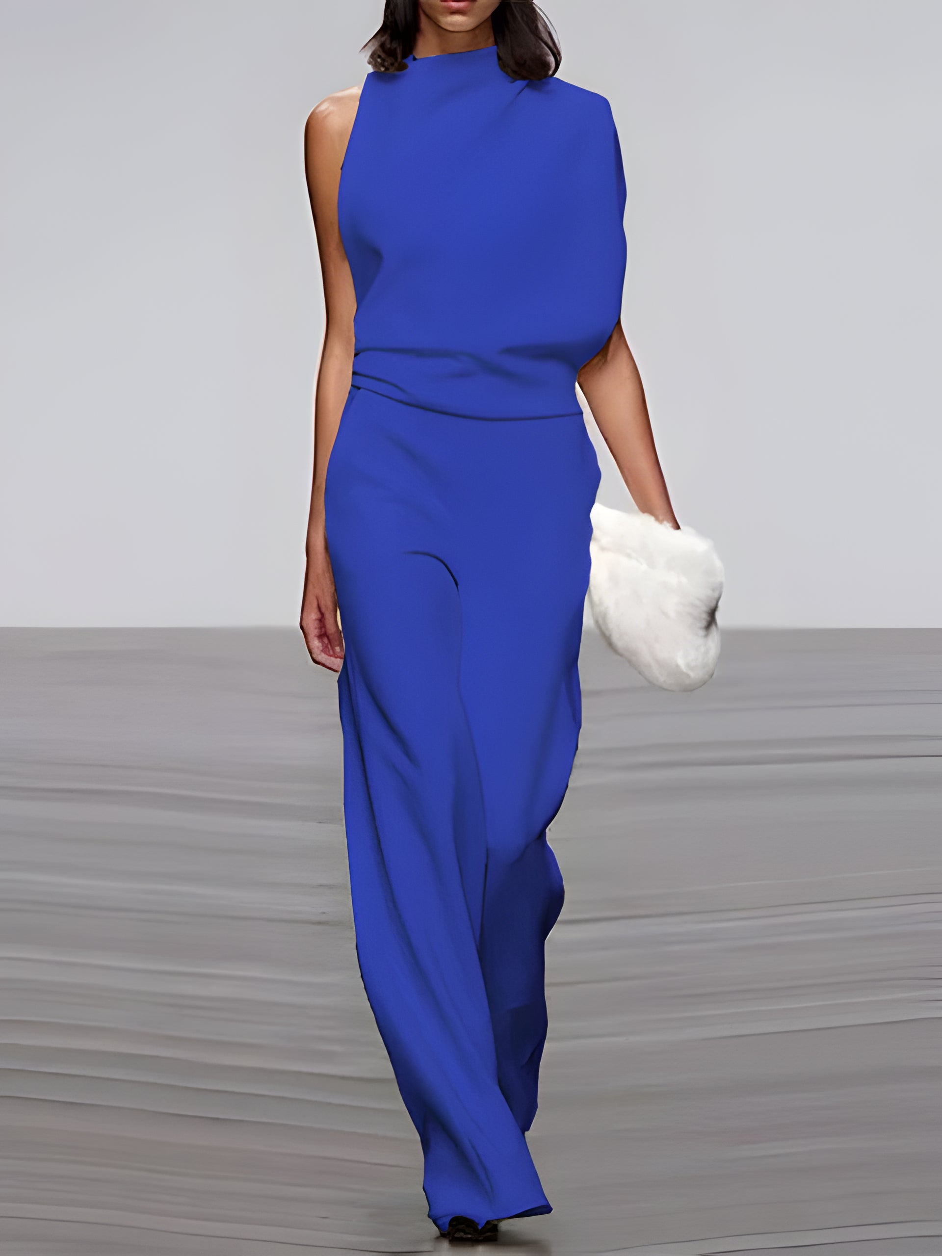 Women's Sleeveless Flared Jumpsuit