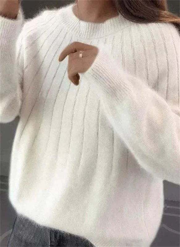 Soft Cashmere Knitted Sweater For Women - Warm And Luxury