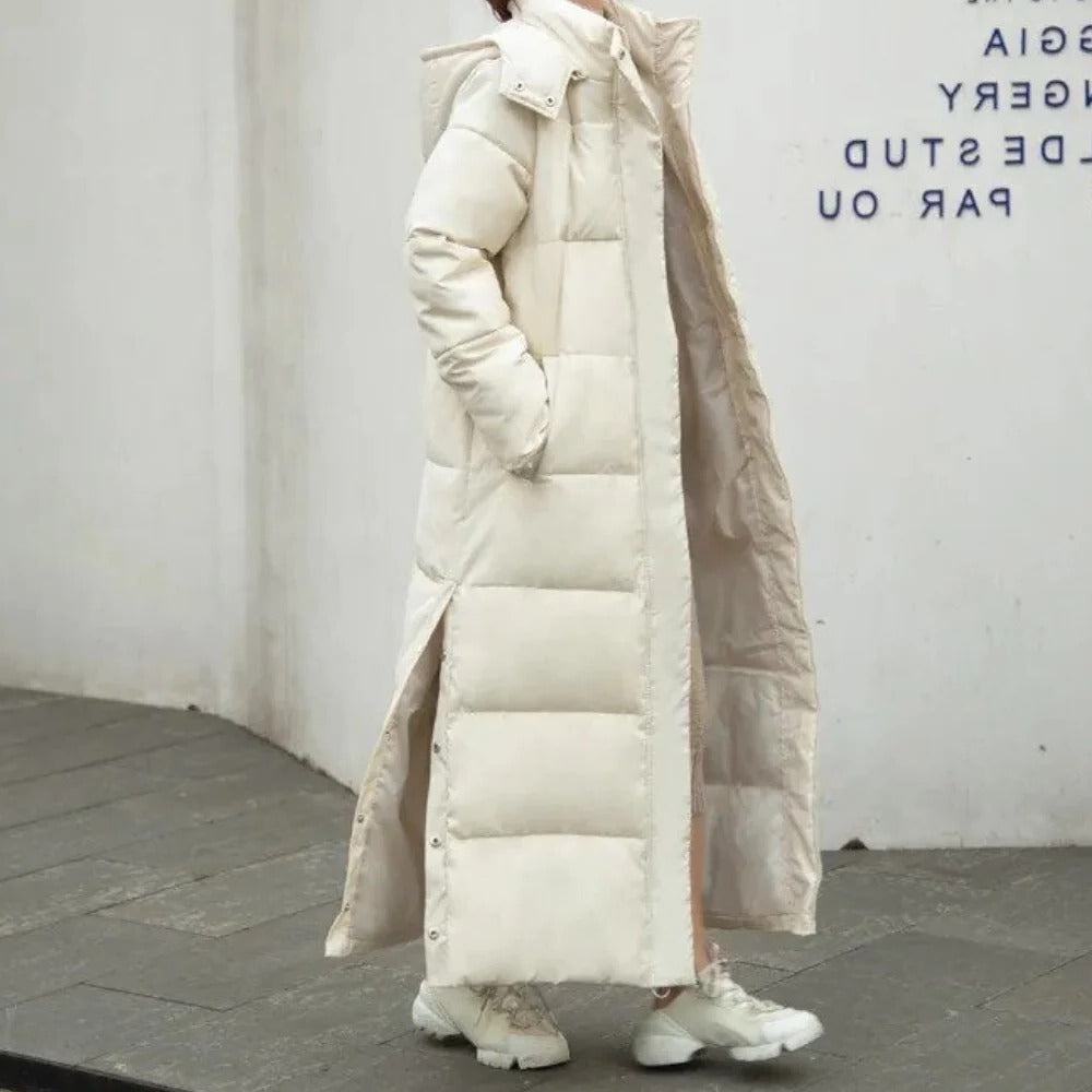Long Quilted Winter Jacket