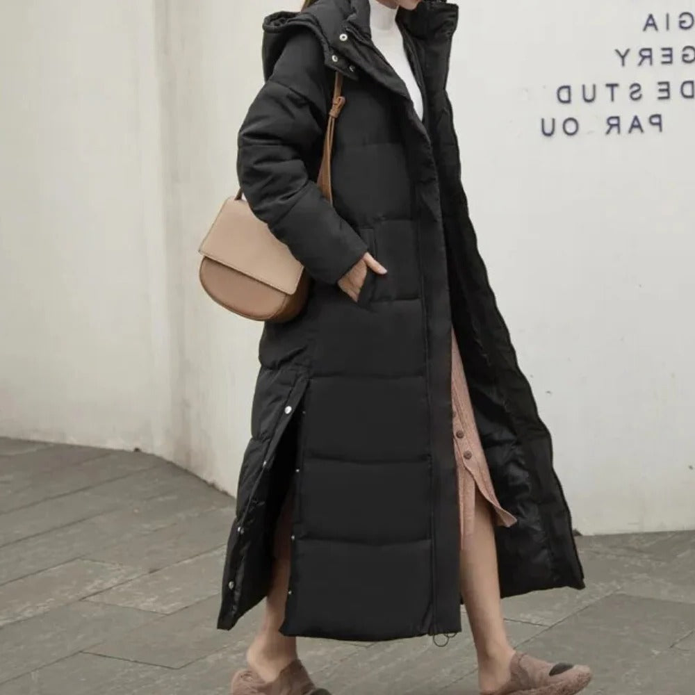 Long Quilted Winter Jacket