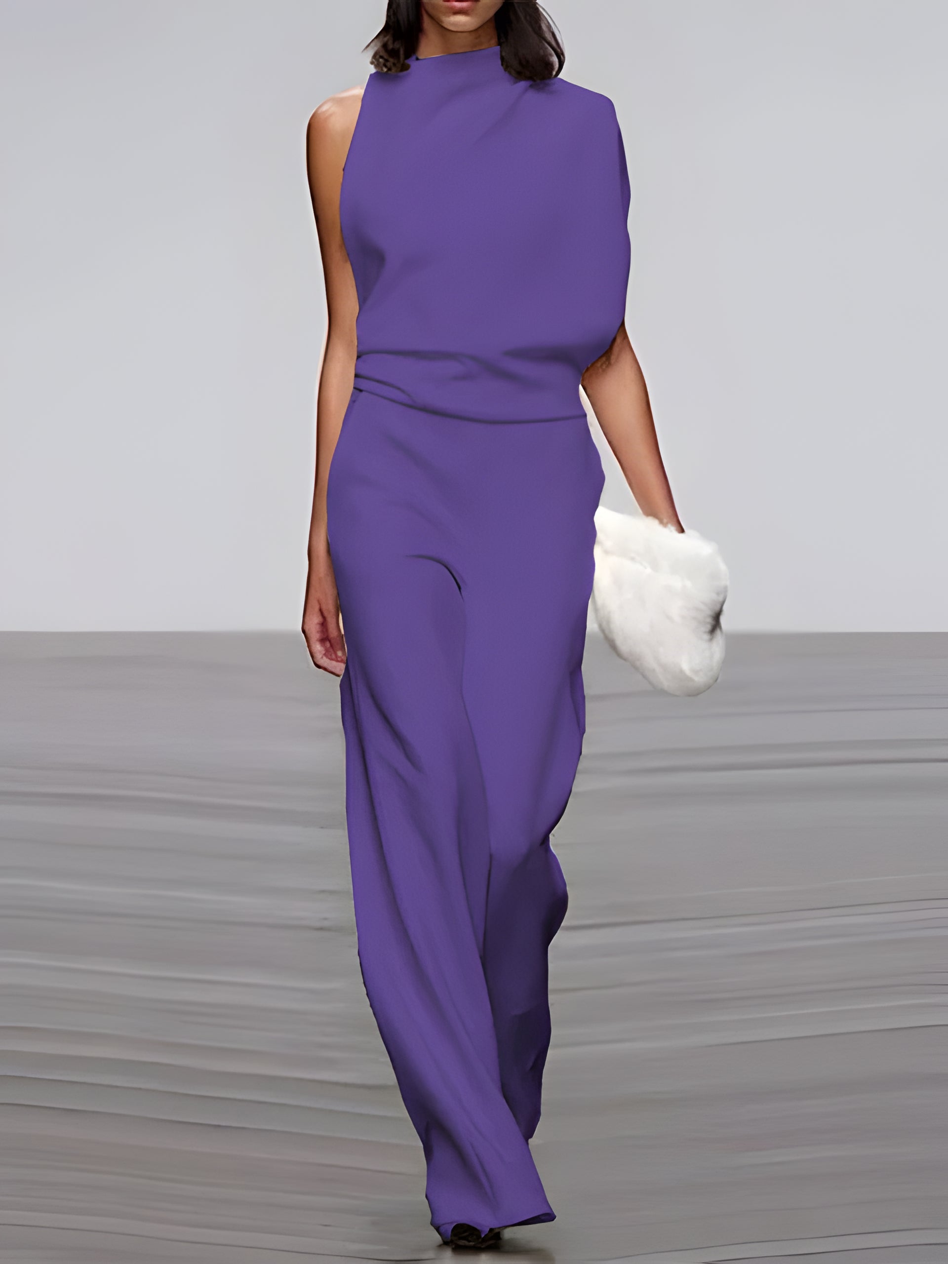 Women's Sleeveless Flared Jumpsuit