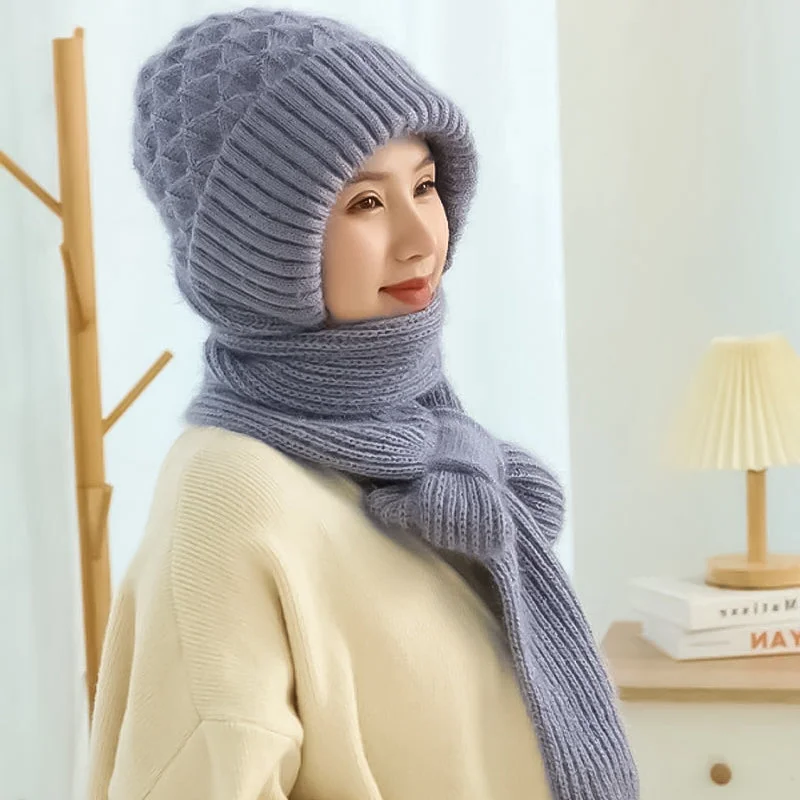 Women's Windproof Winter Hat Scarf