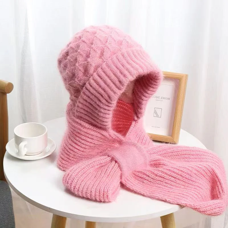 Women's Windproof Winter Hat Scarf