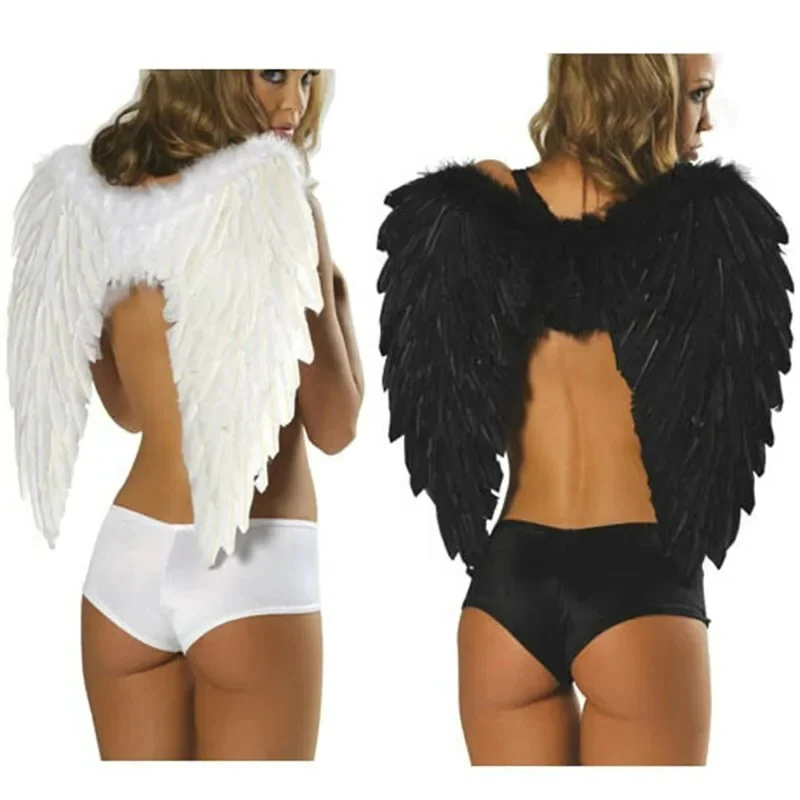 Realistic Angel Wings Costume – Halloween Party Decoration, Dress-Up, Cosplay, and Stage Performance Props