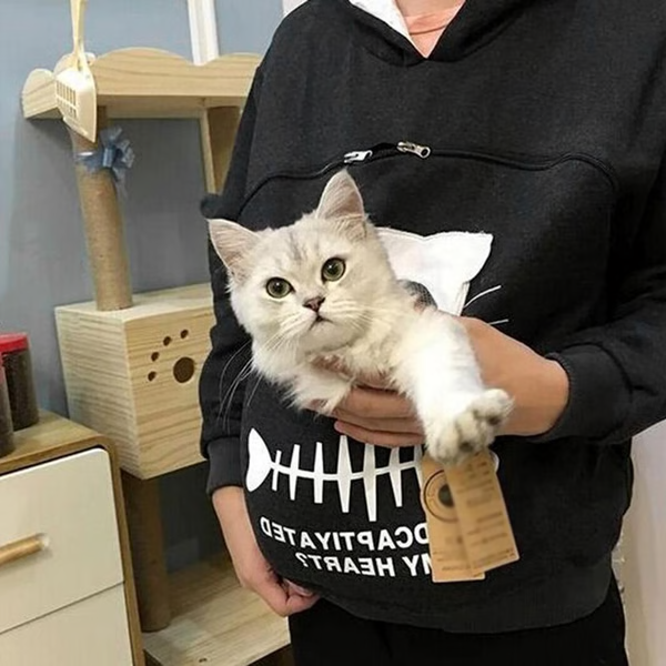 Cat Lover Hoodie Cuddle Pouch