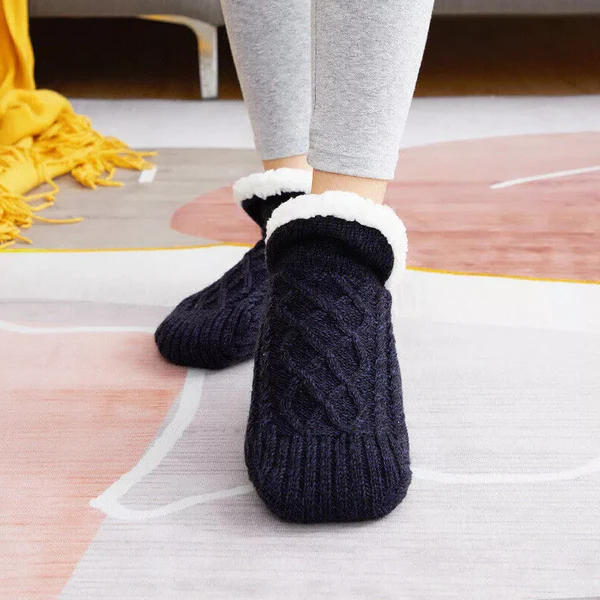 Non Slip Thermal Socks For Women Indoor Warm Fleece Grip...