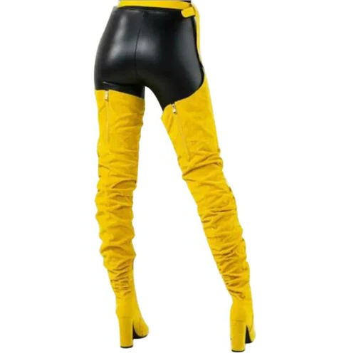 Women's Faux Suede Thigh-High Boots