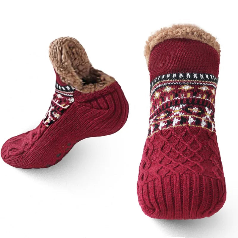 Snow Pattern Warm Socks For Winter