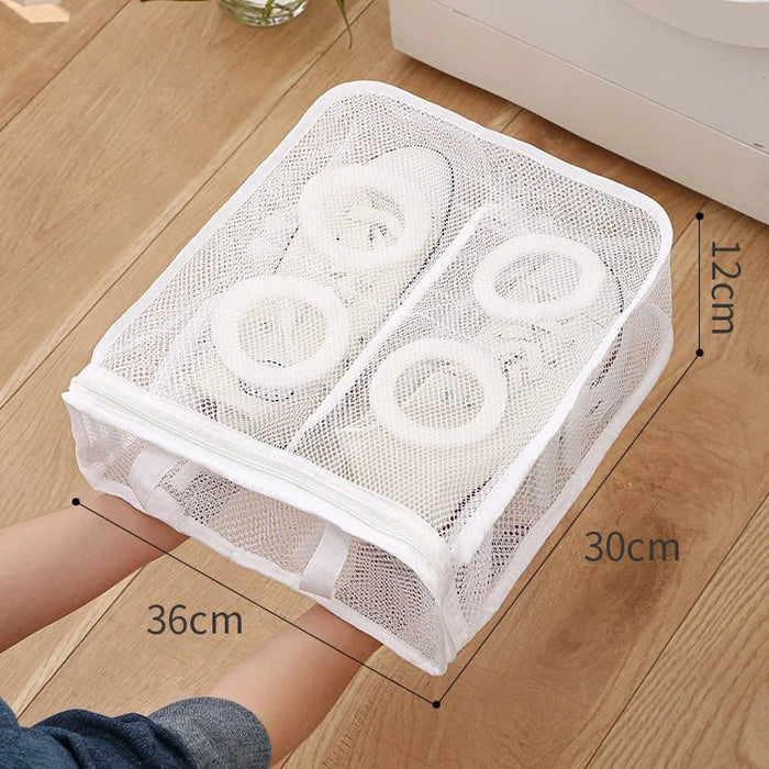 Reusable Shoe Laundry Cleaning Bag - Zippered Wash Bag...
