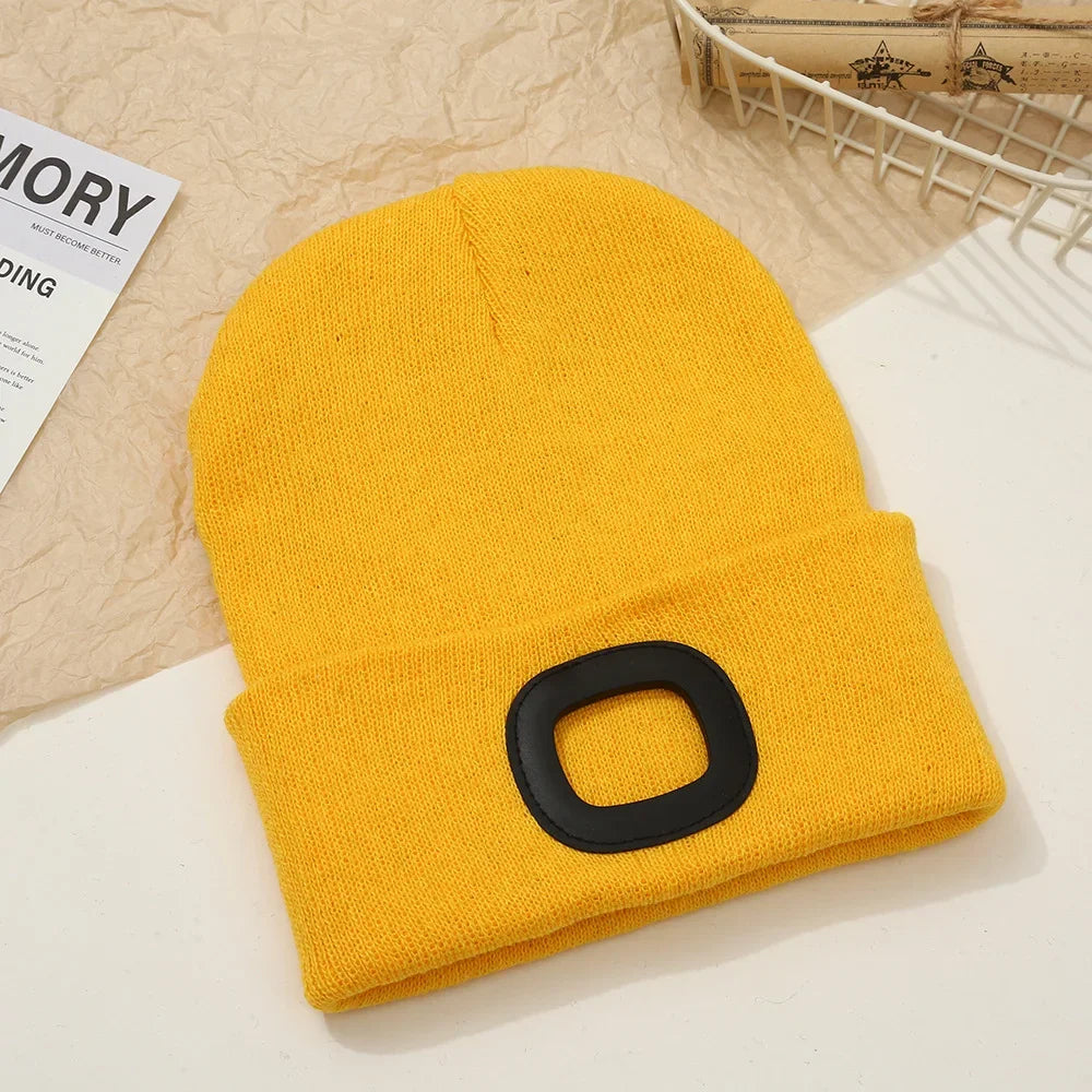 Rechargeable LED Beanie Hat For Winter